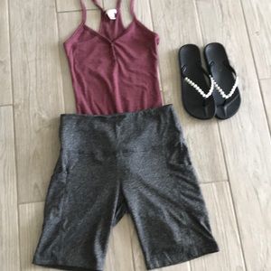 Bundle or body suit, spandex biker shorts